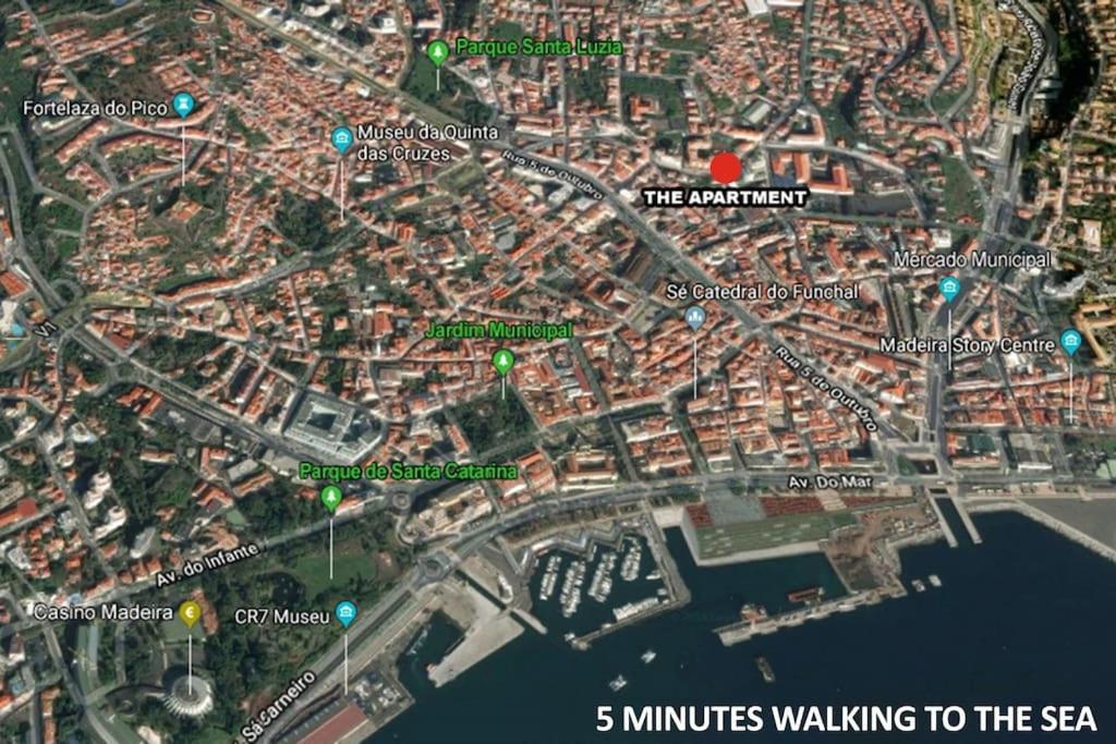 Funchal Downtown 5Min Marina + 2 Bedroom + Parking Dış mekan fotoğraf